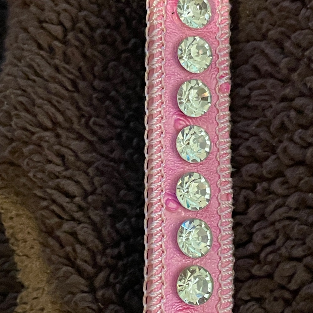 Pink Rhinestone Kids Belt - Picture 2 of 6